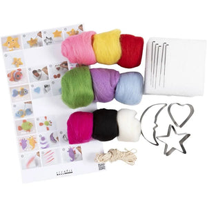 Craft Kit Needle felting, Animals in water, 1 pack