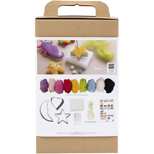 Craft Kit Needle felting, Animals in water, 1 pack