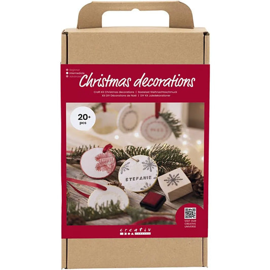 Craft kit Christmas ornaments, Self-hardening clay