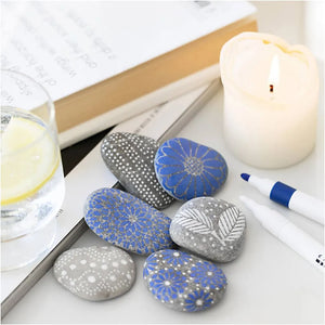 Mini Craft Kit Stone Decoration, blue, 1 pack
