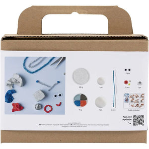 Creativ Mini Craft Clay Modelling Kit - Robots (Blue, Grey, Red)