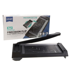 Flip Rotary Trimmer & Guillotine Cutter 5in1