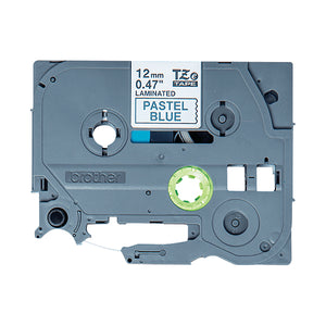 Brother TZe P-Touch Labelling Tape 12mm Black on Pastel Blue TZEMQ531