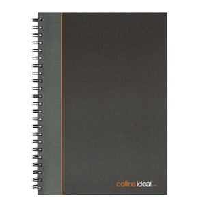 Collins Ideal Feint Ruled Wirebound Notebook A4 6428W BLACK