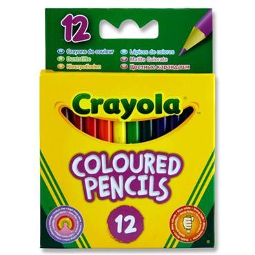 Crayola - Coloured Half Length Pencils (12 Pack)