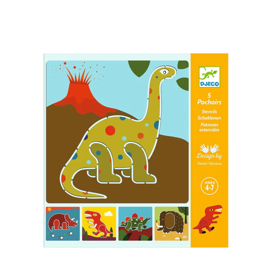 Djeco Stencils Kit - Dinosaurs
