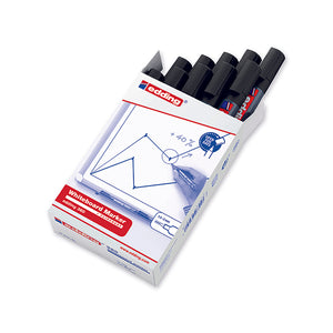 Edding 360 Drywipe Marker Black (Pack of 10) 4-360001