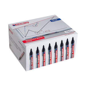 Edding 360 Drywipe Marker Black (Pack of 50) CP46