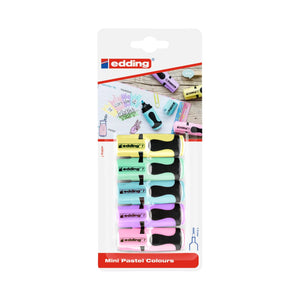 Edding 7 Mini Highlighter - Pastel Colours (5 Pack)