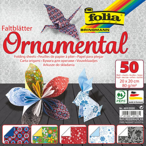 Folding Origami Paper 80gm - Ornamental (50 Sheets)