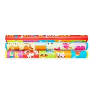 3 Wallchart Posters - Early Learning Alphabet, Colours, Numbers