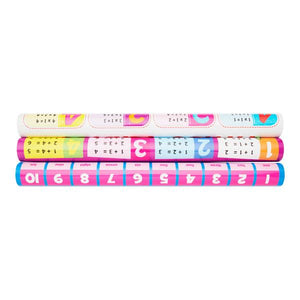 3 Wallcharts - Math Skills addition, times table & counting