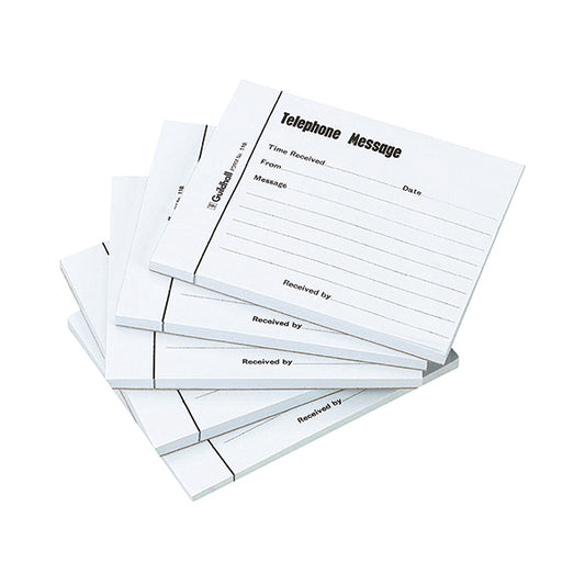 Exacompta Guildhall Message Pad 100 Sheet 127x102mm Blue (Pack of 5) 1571