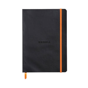 Rhodiarama Soft Cover Notebook 160 Pages A5 Black 117402C