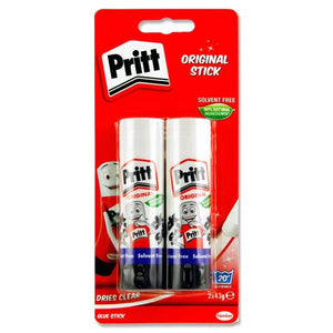 PRITT STICK CARD 2x43g GLUE STICK
