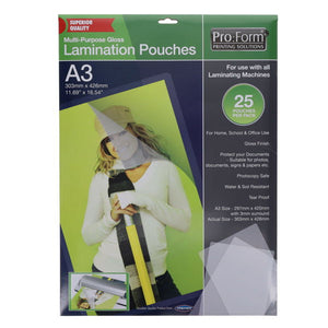 A3 Micron Laminating Pouches (25 Pack)