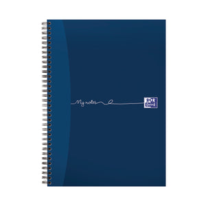 Oxford My Notes Card Cover Wirebound Notebook 100 Pages A4 Blue (5 Pack) 400020193