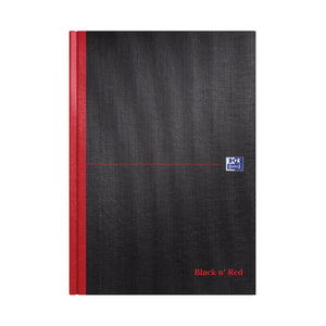 Black n' Red Casebound Smart Ruled Hardback Notebook A4 100080428
