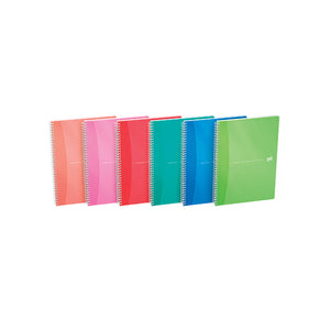 Oxford PP Transparent Wirebound Notebook A4 Assorted (Pack of 5) 100104241