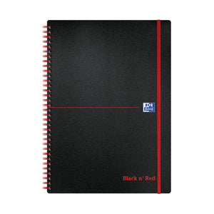 Black n' Red Wirebound Polypropylene Notebook 140 Pages A4 (Pack of 5) 100080166