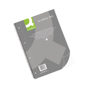 Q-Connect Ruled Margin Spiral Soft Cover Notebook 160 Pages A4 (Pack of 5) KF01072