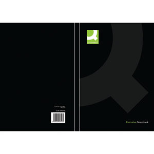 Q-Connect Hardback Casebound Notebook A5 Black (Pack of 3) KF03726