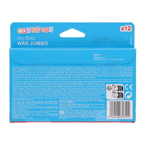 Maped 12 Colorpeps Wax Jumbo Crayons