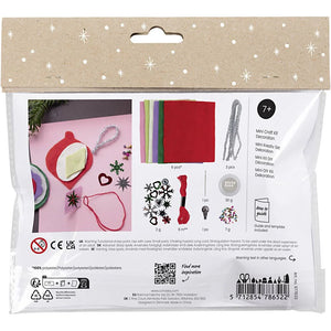 Package of a mini craft kit with various craft materials and tools.