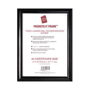 Hampton Frames Promote It Frame A4 Black PAPFA4B-Black