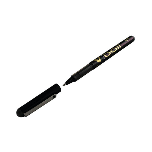 Pilot V-Ball Rollerball Pen Fine Black (Pack of 12) BLVB7-01