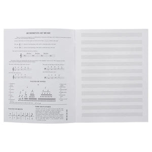 12 Stave Music Manuscript Book (24 Pages)