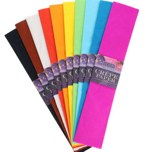 Icon Craft 10 Pack Assorted Colour Crepe Paper