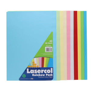 A3 RAINBOW PAPER PK.100