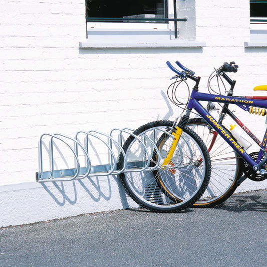 VFM Aluminium Wall/Floor Mounted 4-Bike Cycle Rack 320080