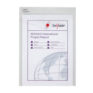 Snopake Polyfile P File Wallet Portrait A4 Clear (Pack of 5) 13263