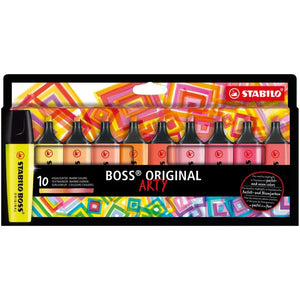 Stabilo Boss Original Arty - Warm Colours (10 Pack)