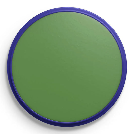 Snazaroo grass green face paint in a round pot