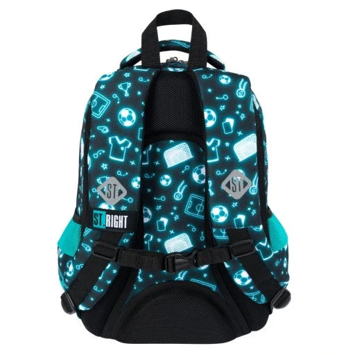 St.Right Backpack - Neon Football (15 inch)