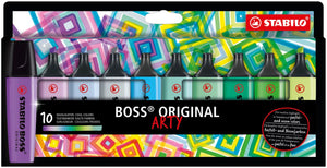 Stabilo Boss Original Arty - Cool Colours (Pack of 10)