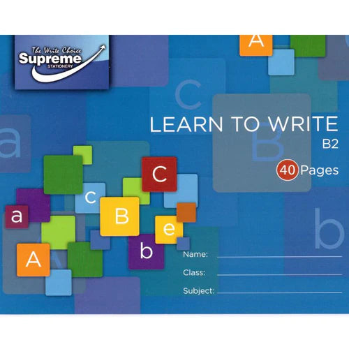 Supreme Learn to Write B2 (Wide) Handwriting Copy
