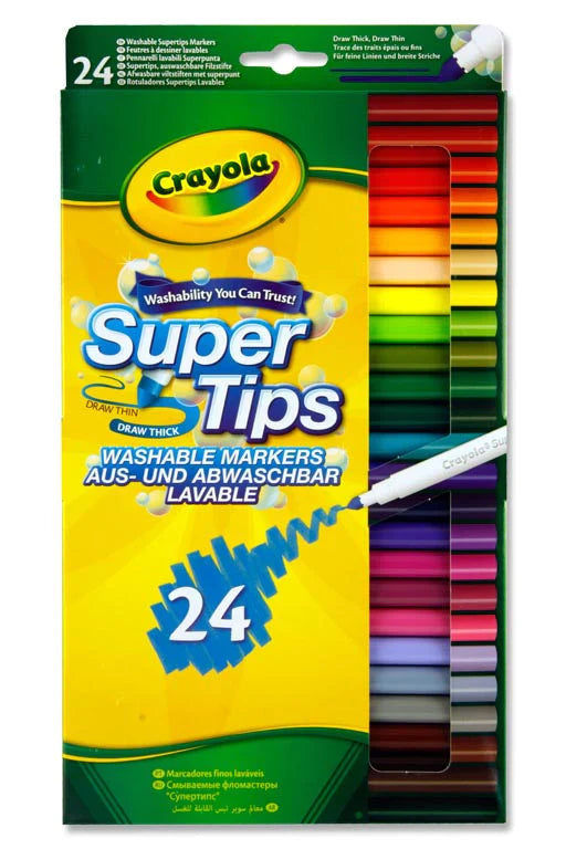 Crayola Supertips - Washable Markers (24 Pack)