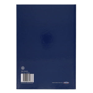 A4 160pg Hardcover Notebook - Admiral Blue