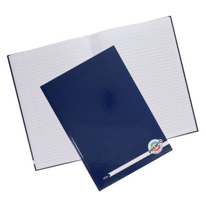 A4 160pg Hardcover Notebook - Admiral Blue