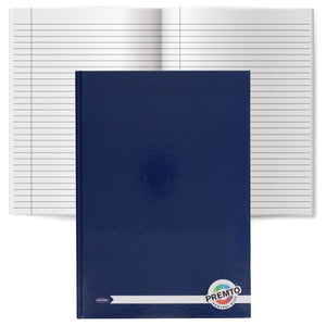 A4 160pg Hardcover Notebook - Admiral Blue