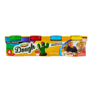 Pots Play Dough With Mould Lid Woc 4x140g