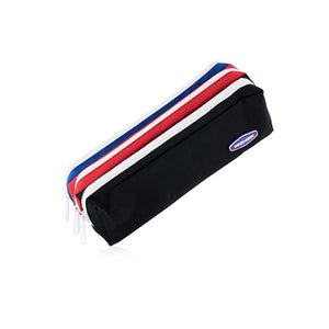 3 Pocket Zip Pencil Case - 2 Colour