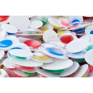 Tub 600 Self Adhesive Goggly Eyes - Coloured