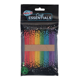 Lollipop Sticks - Coloured (42 Pack)