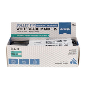 Concept Bullet Point Whiteboard Marker - Black (Single)