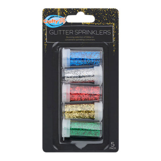 Crafty Bitz Card 5x3g Tubs Glitter Sprinklers